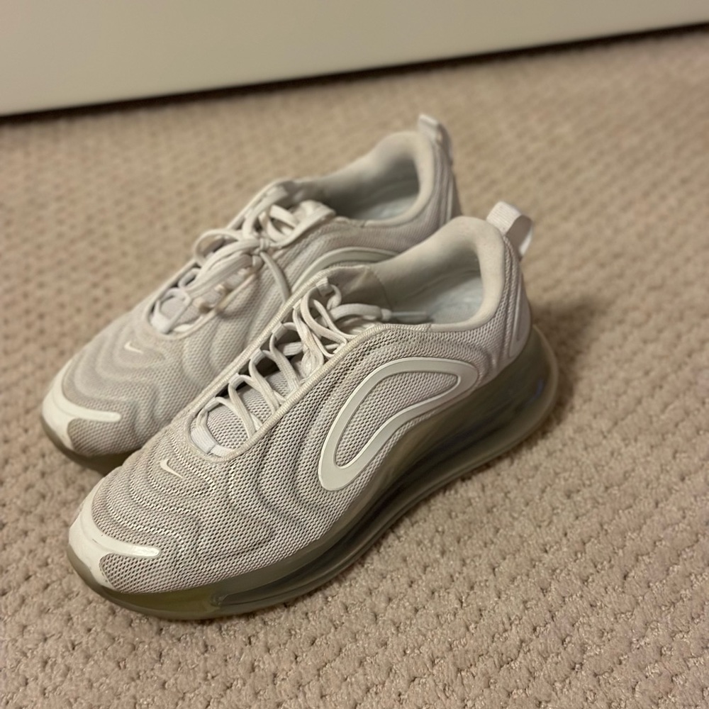 Nike Air Max 270 in white platinum (women’s). Size 8.